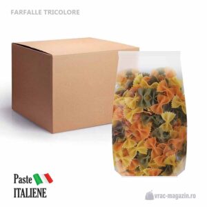 Paste colorate cu legume – FARFALLE TRICOLORE – 6kg/bax(12x500g)