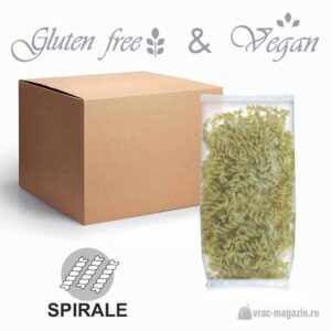 Paste din mei cu pătrunjel și usturoi, spirale, VEGAN, GLUTEN FREE – 3,2kg/bax (16x200g)