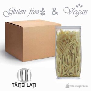 Paste din mei, tăiței lați, VEGAN, GLUTEN FREE – 3,2kg/bax (16x200g)