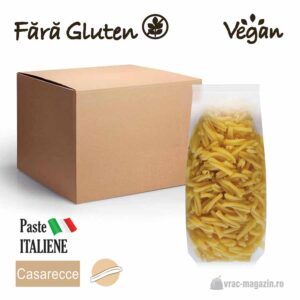 Paste din făină de porumb și orez cu fibre de bambus – Casarecce, VEGAN, GLUTEN FREE – 2.5kg/bax(10x250g)